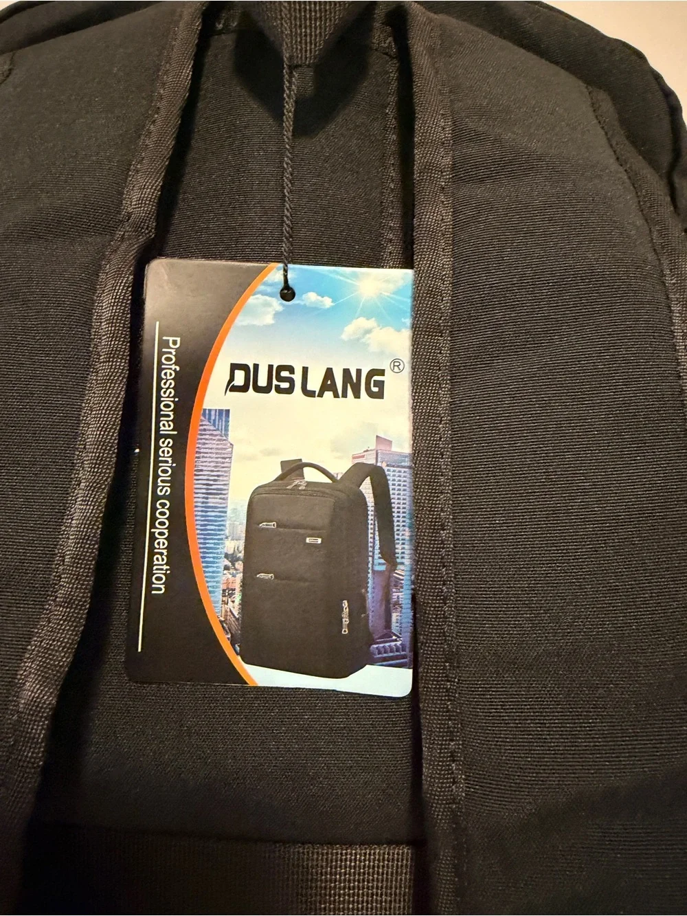 NWT Duslang Black Laptop Backpack